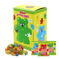 포켓츄 네온 사우어 베어 곰돌이 젤리 600g, 40개, 15g