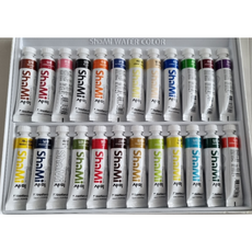 샤미 수채화 물감세트, 10ml, 24색