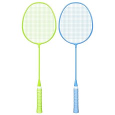 AboveGenius 배드민턴 라켓 2개 세트 야외 뒷마당 게임을 위한 경량 배드민턴 세트 가족 초보자 성인 및 청소년을 위한 휴대용 라켓, AboveGenius 배드민턴 라켓 2개 세트, 야외