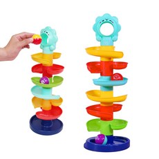 玩具星球 萌獅滾球軌道轉轉樂 疊疊樂 滾球玩具，寶寶益智玩具，手眼協調訓練, 彩色, 1個