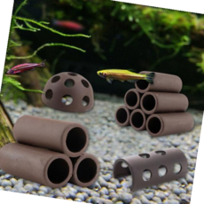 어항장식 어항 꾸미기 물고기 새우 놀이터 은신처 구피 베타, 2-새우놀이터-긴반원