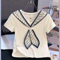 빅사이즈 고급스러운 여성용 반팔 티셔츠 2025년 여름 뚱뚱한 여성에게도 편안하고 슬림해 보이는 디자인 다용도 정직각 어깨 상의