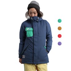 슈가포인트 여성 보드복/스키복 두터운 패딩 자켓 탈부착모자털 Debby J