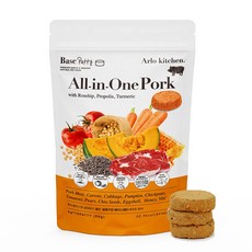 알로키친 강아지 동결건조 자연식 화식 사료 올인원포크 15개입, 3개, 75g