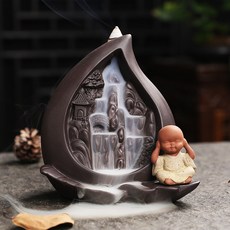 廠傢直銷僊桃四不小沙彌 傢居擺件創意香薰爐傢居室內擺件代髮, 僊桃香爐（不聽）