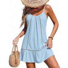 아마존평점4.5+ 미국출고 212802 SimpleFun Beach Cover Ups Swimwear Women Summer Sleeveless Swim Up Sundresse