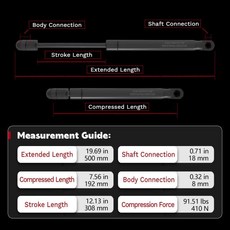 알파 로메오 줄리에타 (940) 해치백 2010 2020 트렁크 리프트 서포트용 가스 스프링 OEM 50509830 410N 간, 01 검정색