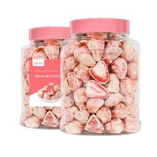 무가당 동결건조 딸기 스낵 초콜릿 요거트 코팅 과일 간식, 딸기요거트 1캔(100g), 1세트