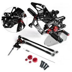 Honda腳踏後移組(新款)適用 CBR600RR CBR 600 RR ABS 2009-2015 -極限超快感, Black