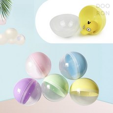 두론샵 뽑기 캡슐 보관통(색상랜덤) 캡슐볼 동그란 공캡슐, 1개