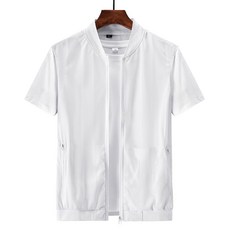 남성용 메쉬 조끼 여름 야외 디자인 스포츠 코트 레저, XXL, 하얀색