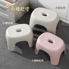 加厚塑膠小凳子，兩種尺寸，防滑耐重, 薄荷綠小號 升級防滑加厚款