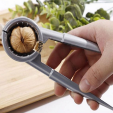 호두까기 다용도 오프너 도구 견과류 주방 간편 크래커 미끄럼 분쇄기 스프링 실버 집게 방지