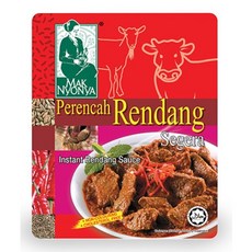 말레이시아 인스턴트 소스 7종 막논야 커리락사 똠얌 페이스트 Mak Nyonya 200g x 2개, 른당  x 2