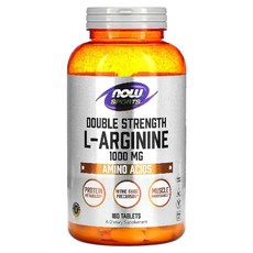 나우푸드 더블 스트렝스 L-아르기닌 1000mg 아미노산 타블렛, 180정, 1개