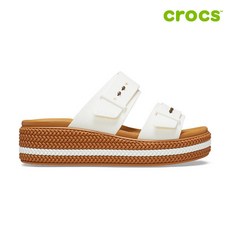 크록스 브루클린 우븐 버클 여성샌들 209978-0WV_CA