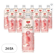 동원 보성홍차 아이스티 제로 복숭아, 900ml, 24개