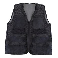 화물 조끼 사진 하이킹을위한 통기성 망 메쉬 낚시 조끼 멀티 포켓