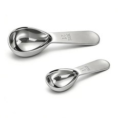 2피스 테이블 스푼 커피 스쿱 스쿱 세트 15ml 30ml Tbsp 콩 계량 스테인리스 스틸 짧은 손잡이 포함 차 가루 설탕 가루에 적합, 2피스 테이블 스푼 커피 스쿱, 스쿱 세트, 15ml