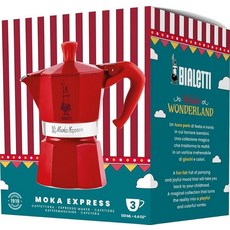 Bialetti 모카 스토브탑 에스프레소 메이커 레드 6컵