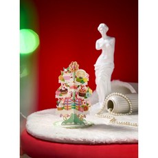 3D 입체 생일 카드 케이크 풍선 파티 디저트 타워 플라워 디자인 | 생일 축하 메시지 카드 선물 추천, 프랑스 마카롱