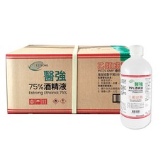 【醫強】潔用75%酒精500ml(瓶裝), 24個, 500ml