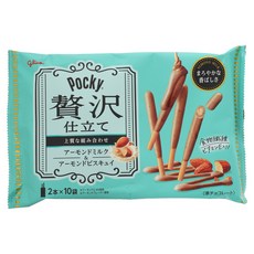 일본간식 일본과자 일본스낵 에자키그리코 고급 POCKY 포키 아몬드밀크 20개입, 1개