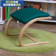 원목 다리받침대 발쇼파 보조의자 다리올리기 컴퓨터 발받침 사무실, 4. 다크 그린