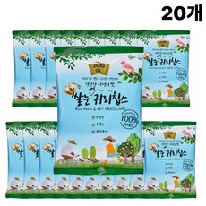 참미소 쌀눈귀리칩스 국내산 현미칩 쌀과자 임산부 할머니 요양원 탕비실 저당 저칼로리 다이어트 무설탕 무색소 무방부제 무첨가 겨울방학 건강과자, 60g, 20개