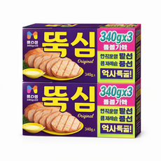 목우촌 주부9단 뚝심 통조림 묶음, 3개, 340g