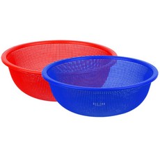 원형 소쿠리 6호 채반 바구니 플라스틱 야채 색상랜덤 바스켓 식당, 단품