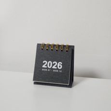 소프트헤드라이트 2026 모던 미니 캘린더, 블랙, 1개