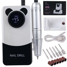 전문 네일 드릴 머신 샌딩기 네일용 전기 홈 살롱 광택제, 1개, 1. 45000RPM-white-V9