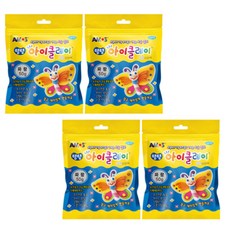 아모스 탱탱 아이클레이 파우치 2500, 파랑, 50g, 4개