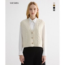 쉬즈미스 케이블 니트 베스트 SSKVTO41010