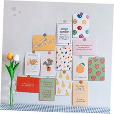 감성 디자인 벽면 장식용 그림 카드 모음 북유럽풍 분위기 연출 사진 엽서 열세장, 상세페이지 참조, 엽서 13매세트