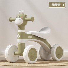 兒童四輪滑行車 寶寶學步助步車, 橄欖綠 12, 1個