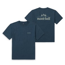 몽벨 남성 뒤로고 그래픽 반팔 티셔츠 [TEALBLUE]