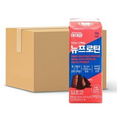 대상웰라이프 마이밀 마시는 뉴프로틴 딥초코 (190ml x 16팩) 1박스 V 헬스 보충제, 190ml, 1