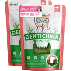닥터페트라 고양이 덴티치카 덴탈트릿 이빨과자, 2개, 70g, 연어맛