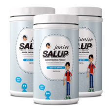 [특허받은 키즈단백질] 마른아이 살찌는보충제 성장기 어린이 단백질보충제 살업쥬니어 블루베리요거트맛, 750g, 3개