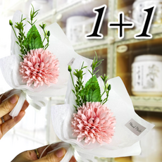 봉안당꾸미기 소중한분께 국산 핸드메이드 연핑 퐁퐁 미니 꽃다발 미니어처 조화 납골당 꾸미기 꽃 화병 flower, pink