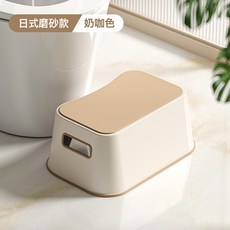 兒童踩腳凳防滑洗手洗臉墊腳凳寶寶浴室馬桶腳踏板凳哺乳鋼琴矮凳, 1個, 升級防滑-奶咖色(高16.5cm)