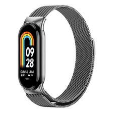 호환 샤오미 스마트 밴드 밀라노 루프 8-NFC 스트랩 스포츠 손목 밴드 Miband8 스마트워치 교체 팔찌 Mi band 8 액세서리, 7) Space gray 07  Mi band 8