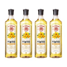 해표 카놀라유 900ml x 4개 해표식용유 해표카놀라유 reo+444CW