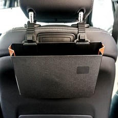 車用垃圾桶 汽車懸掛式摺疊儲物盒 後排專用收納置物時尚, 黑色環保材質兩種掛式+送垃圾袋