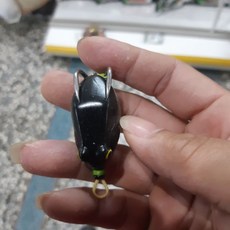 雷蛙小舖 漁獵 小黑改白鐵鉤 雷強 魚虎 呆呆 泰國鱧魚專用, 1個, 黃