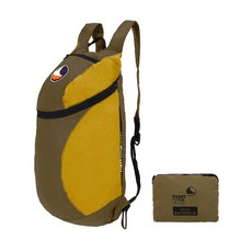 [티켓투더문] 미니 백팩 15L 브라운 다크옐로우