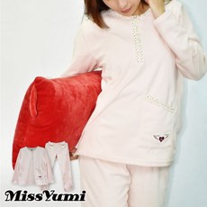MissYumi 搖粒刷毛保暖家居服套裝 (上衣+褲子) 台灣製 冬季保暖