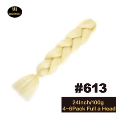 긴 보라색 24인치 점보 브레이드 익스텐션스 합성 브레이딩 헤어 아프로 옴브레 컬러 카네칼론 헤어 어린이, 01 24인치, 01 1개/묶음, 38 613